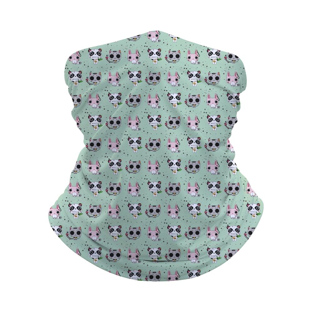 Grafika z tygrysem dzieci bez szwu chustka maska na twarz z opaską komin komin z pałąkiem na głowę wielofunkcyjny szal: 1