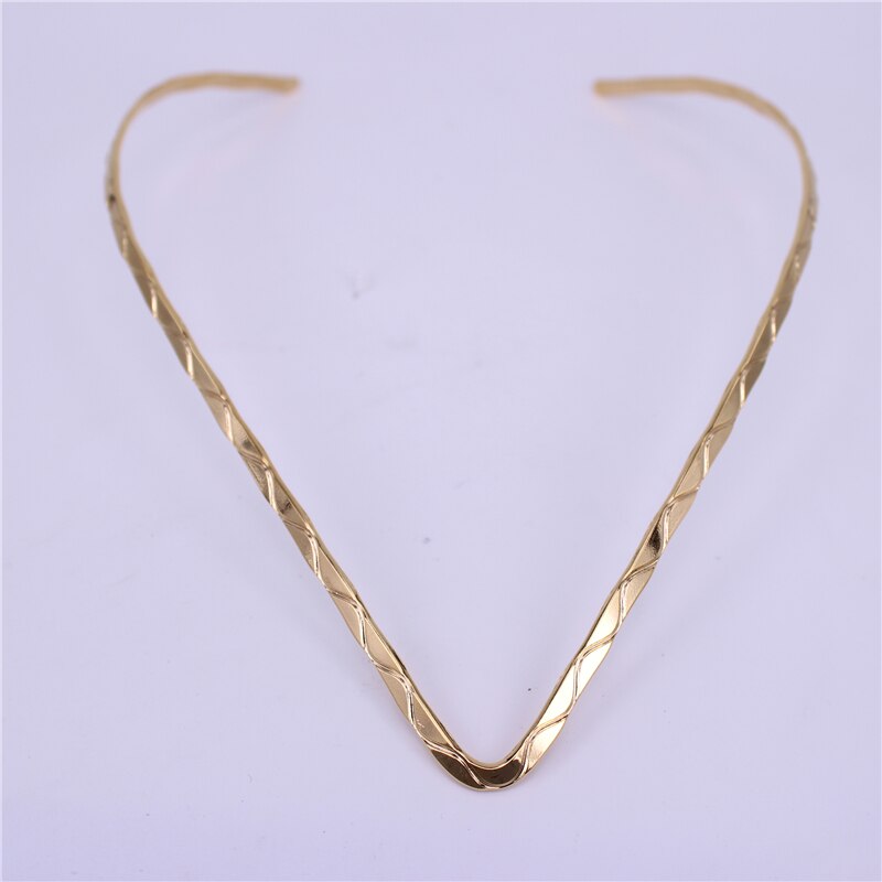 Collar de joyería de acero inoxidable 316L, cuello en V, ancho de 3mm/4mm, color dorado, talla ajustable, ropa Popular para mujer LH542: Gold color 4mm