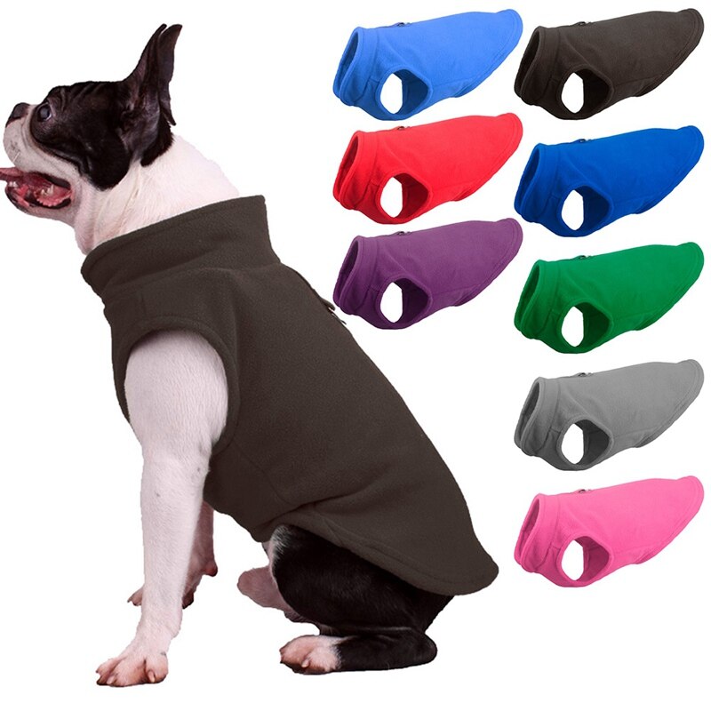 Winter Fleece Pet Kleding voor Honden Puppy Kleding Franse Bulldog Jas Pug Kostuums Jas Voor Kleine Honden Chihuahua Kerst