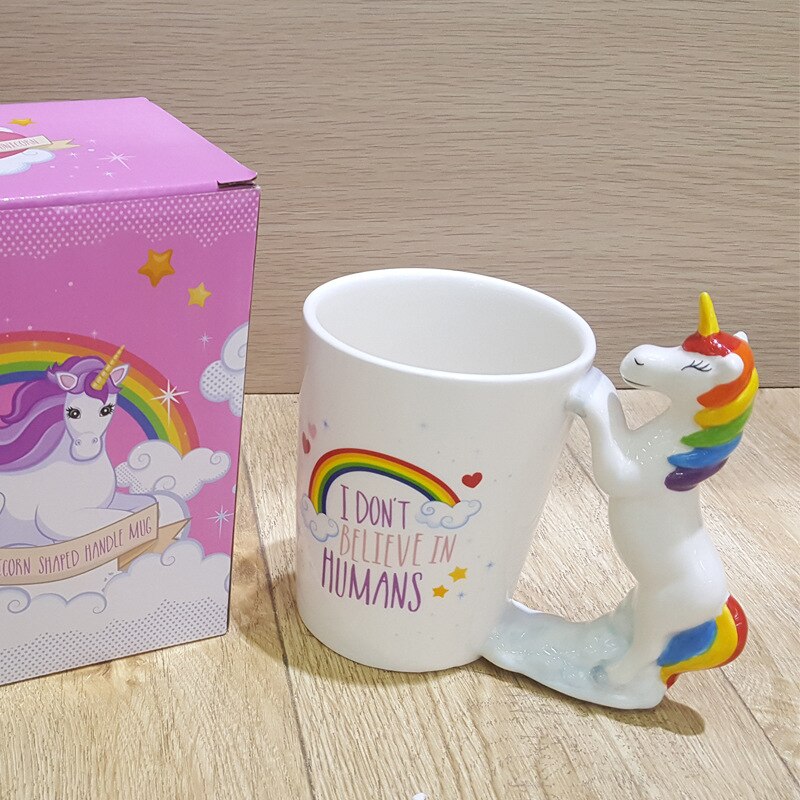 Tazza di Ceramica Tazza di Latte Del Fumetto Unicorno