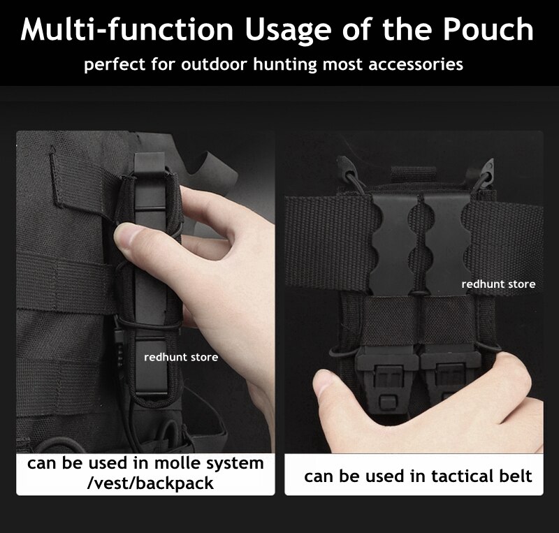 Bolsa táctica para cargador AK AR M4 AR15, para Rifle Pitol Molle Mag, para caza CS, 5,56