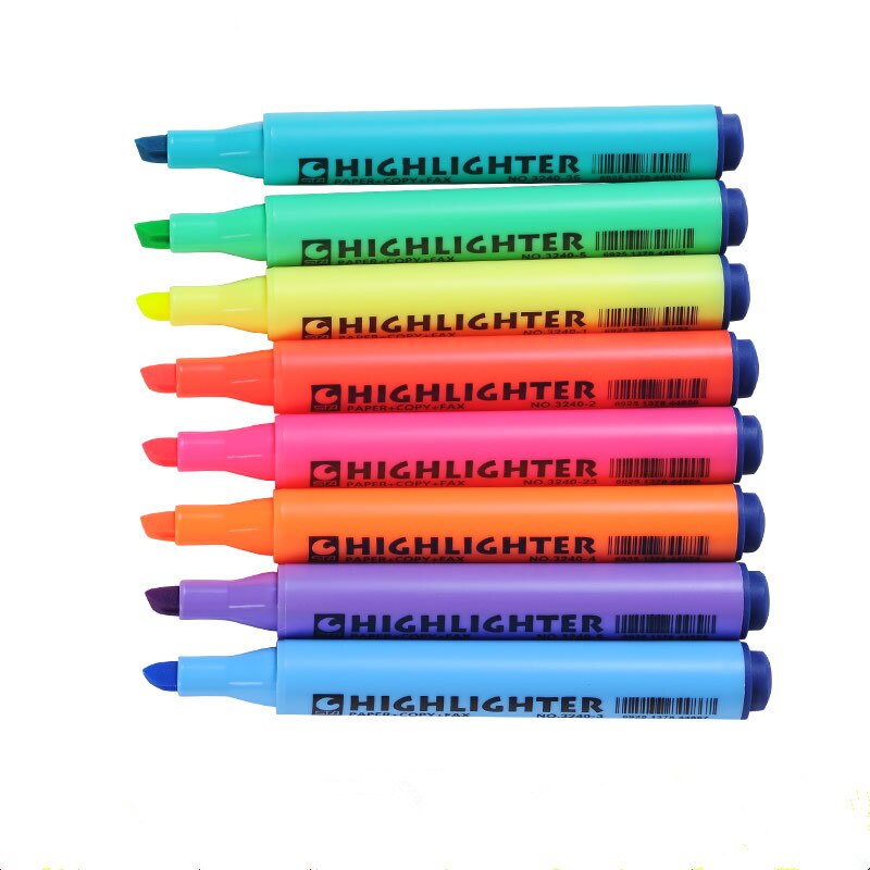 STA-rotuladores fluorescentes de 8 colores para papel, rotuladores de dibujo para la escuela, suministros de oficina, papelería