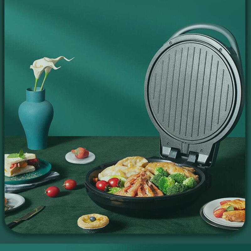 220V électrique crêpière antiadhésive double face chauffage ménage crêpe crêpe cuisson casserole Multi crêpe fabricant 29cm diamètre