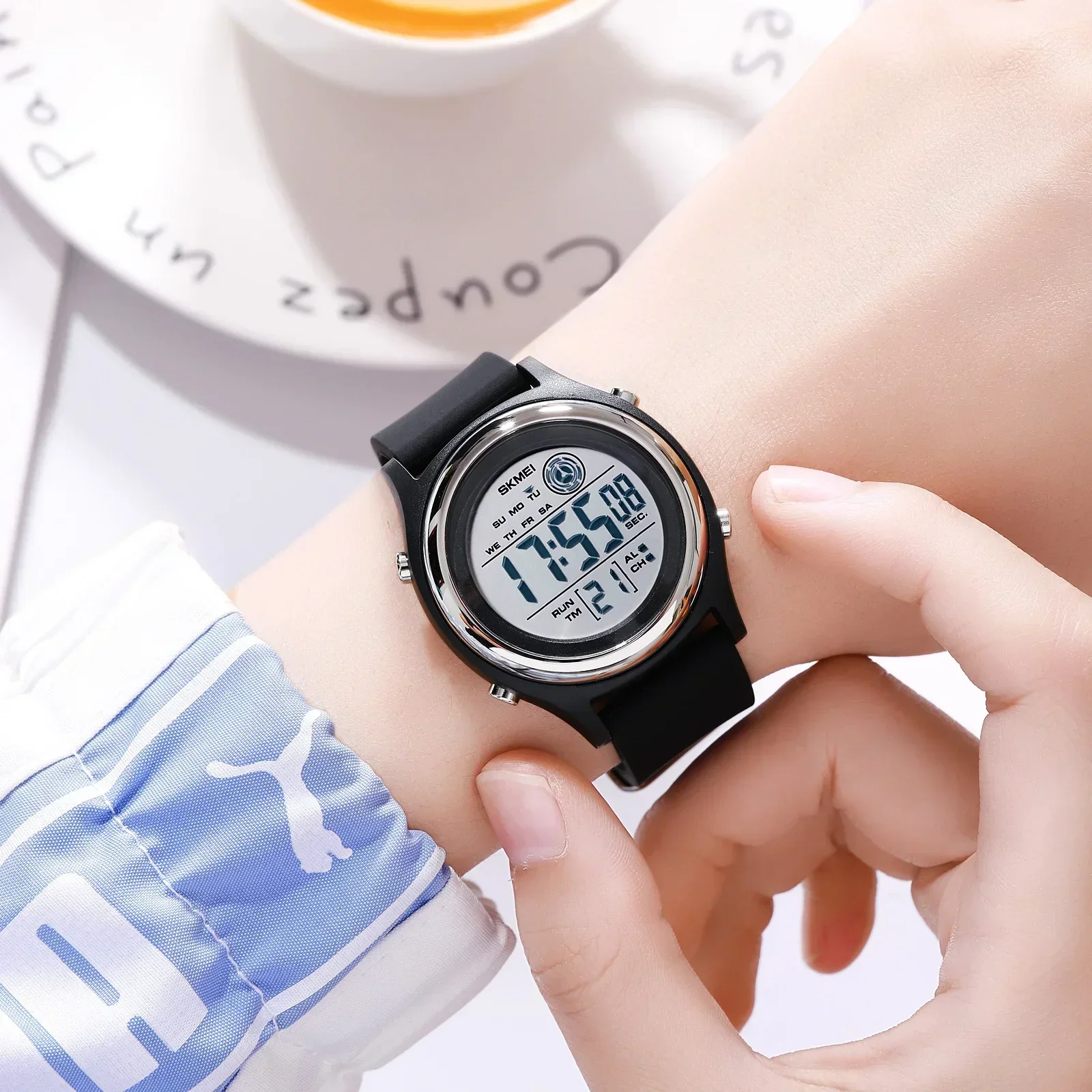 Skmei luxe waterdichte schokbestendige sport countdown horloges dames digitale polshorloge voor vrouwen stopwatch lady girl relojes 2094