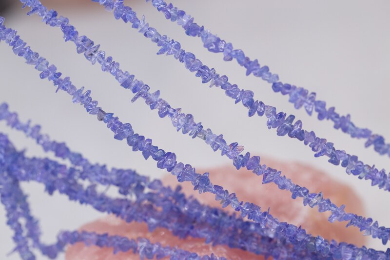 loose beads blue gemstone AA Tanzanite Irregular baroque 2-5mm 90cm for DIY jewelry making necklaceFPPJ beads nature