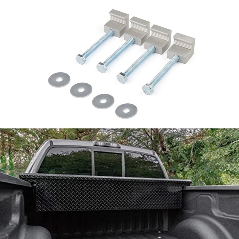 4-Pack Pick-Up Truck Toolbox Vast Cross J-Type Bevestiging Clip Eenvoudig Te Installeren Armaturen voor Vrachtwagen Gereedschapskisten