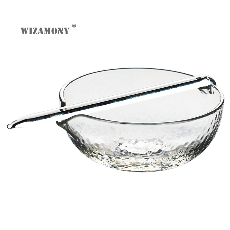 tea ceremony чай Glass tea making bowl drainage bowl tea making utensil green tea Japanese style fair cup tea set tea ware set