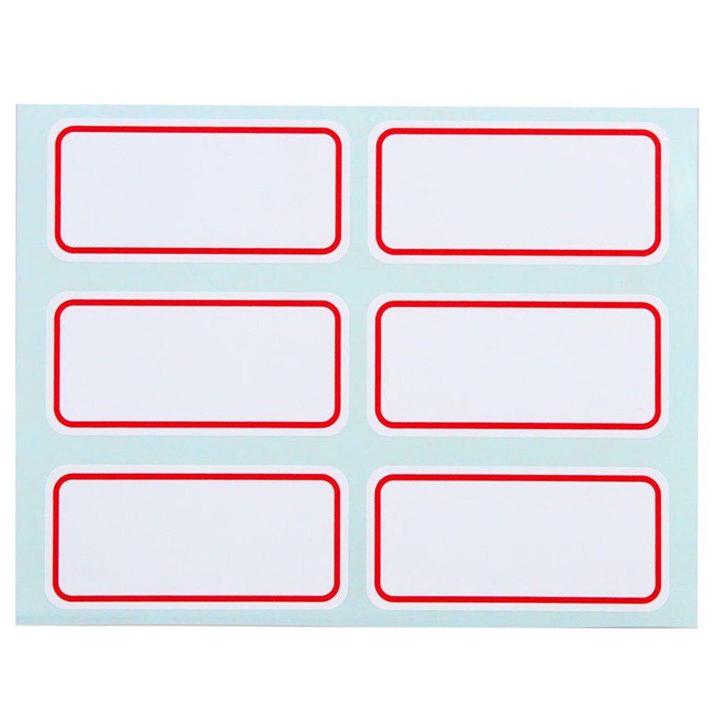 72pcs /pack White Self Adhesive Stickers Labels Name Sticker Household Classification Mark Sticker Seasoning Bottle Sticker