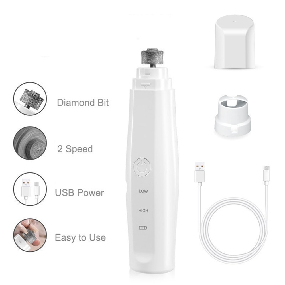 Electric Dog Nail Clippers For Large Breed Dogs Claw Care Smoothing Painless Safety Trimmer Cutter Pet Cat Nail Grinder 5: Default Title