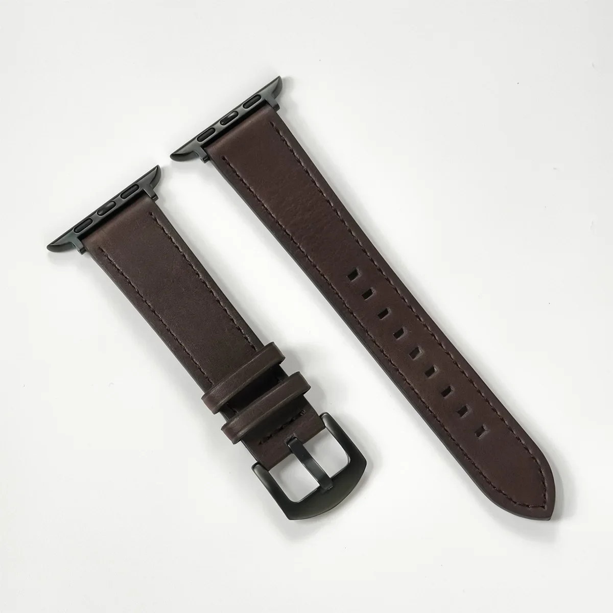 Urrem i kalveskind til apple watch 49mm 44 45mm 42 40mm 41mm, dame/mand urrem til iwatch serie 8 7 6 5 4 3 se rem: Xxxxl / 橄榄绿