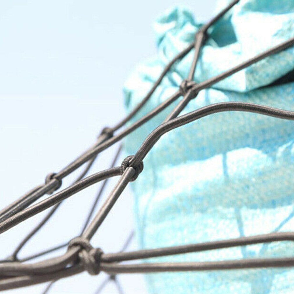 Car Luggage Rack Net Off-road Top Frame Net Pocket Fixed Net Cover Elastic Rubber Durable Net Rope Strap 90x90cm