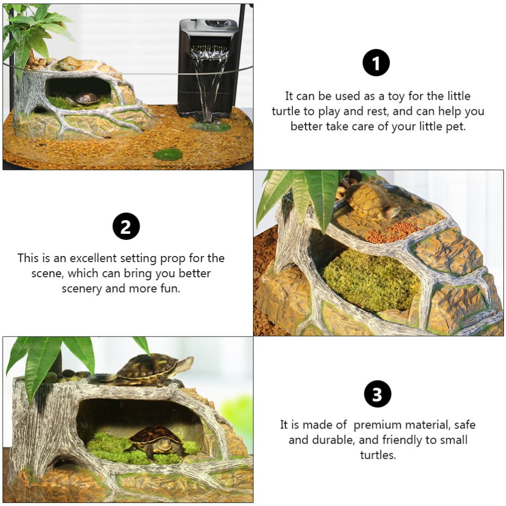 1Pc Schildpad Klimmen Platform Schildpad Terras Aquarium Landschap Prop