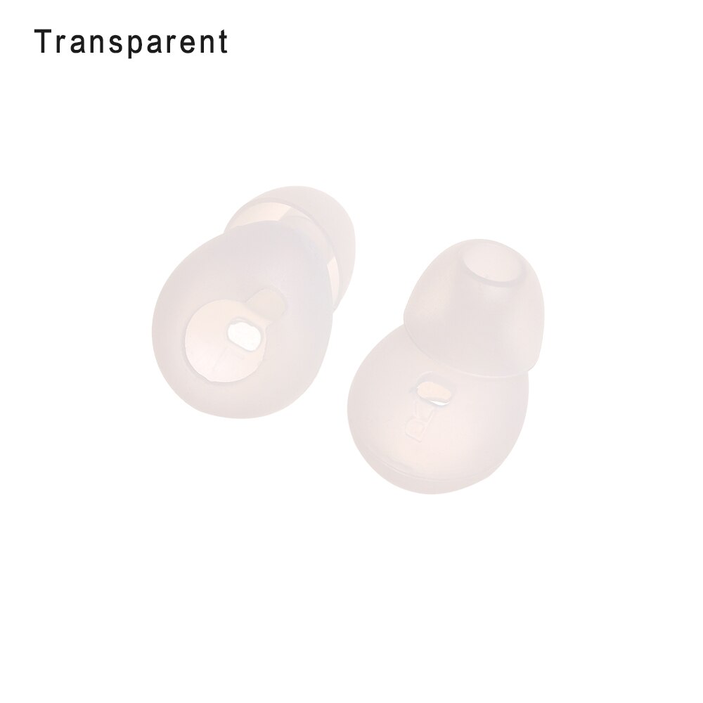 1 Paar In-Ear Siliconen Oordopjes Oorkussens Oordopjes Covers Hoofdtelefoon Soft Shockproof Oordopjes Voor Samsung Gear Cirkel R130: transparent