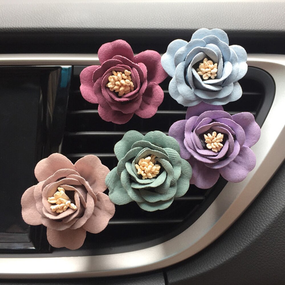 Auto Klimaanlage Auslauf Blume Parfüm Clip Duft Lufterfrischer Autos Luft Reiniger Duft Diffusor Auto Zubehör