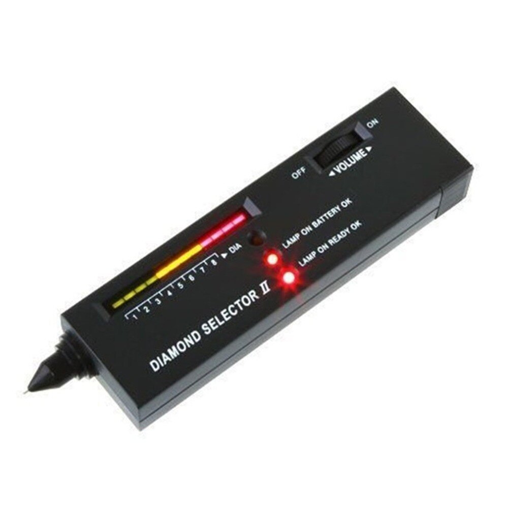 Profissional diamante testador pedra preciosa gem seletor de alta precisão jóias ferramenta watcher led diamante indicador teste caneta