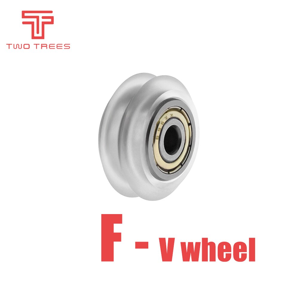 10pcs CNC Openbuilds Plastic wheel POM with 625zz MR105zz Idler Pulley Gear Passive Round Wheel Perlin Wheel V type for V-Slot: F-V wheel