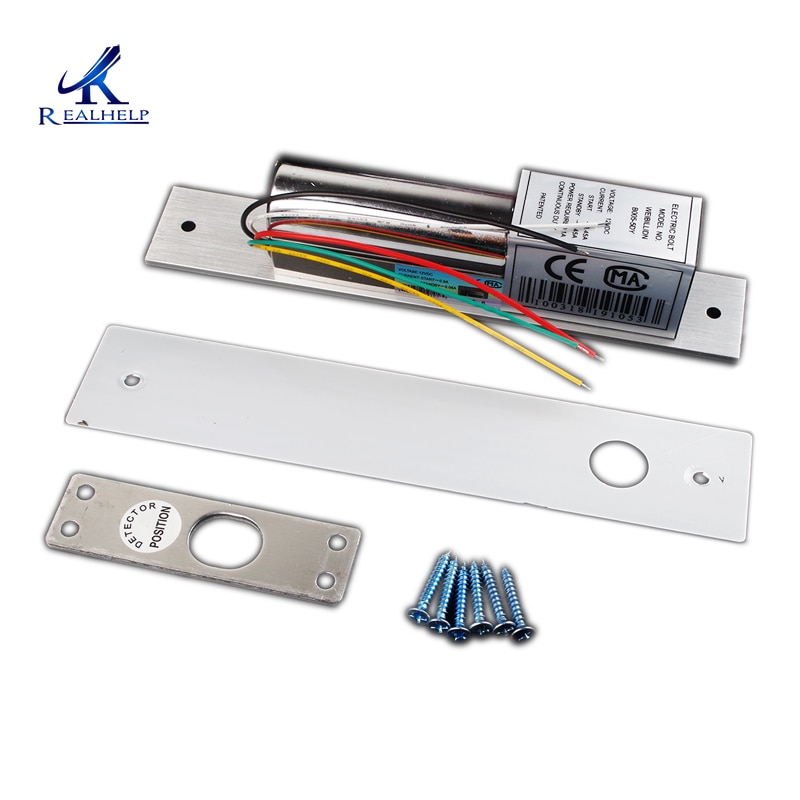 Low Temperature Auto Electric Door Locks with Timer 5 wires Electronic Dropbolt Lock with Door Sensor