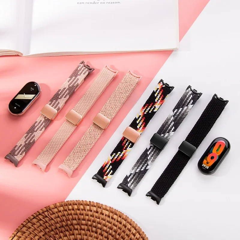 Nylon Strap for Xiaomi Mi Band 9/8 Breathable Sports Wristband Accessories for Mi Band 10 9 NFC Replace Watchband