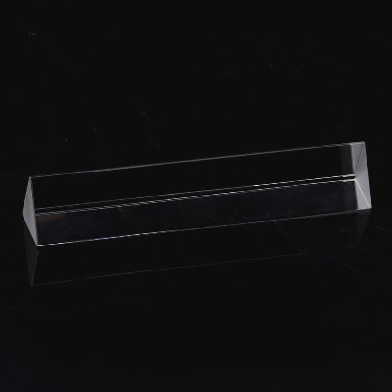 Prisma Triangular Triple de vidrio óptico de 6 ", espectro de luz para enseñanza física, 15cm