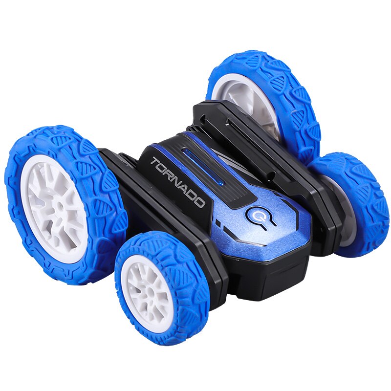 Eboyu 802 Rc Auto 2.4Ghz 4WD Rc Stunt Auto Afstandsbediening Racewagen Dubbelzijdig Drive Met Led Licht muziek Rollende Roterende Rtr