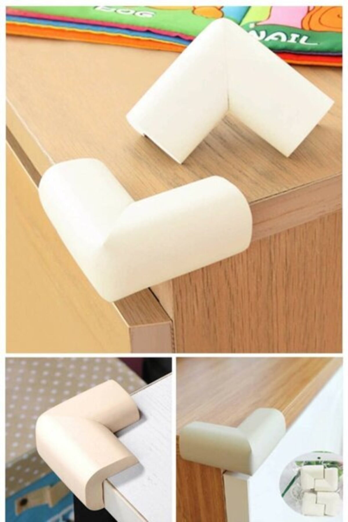 Table Edge Protector Adhesive Rubber Child Protection 4 Set Table Corner Protection Child Prevention Baby Corner Protector Table