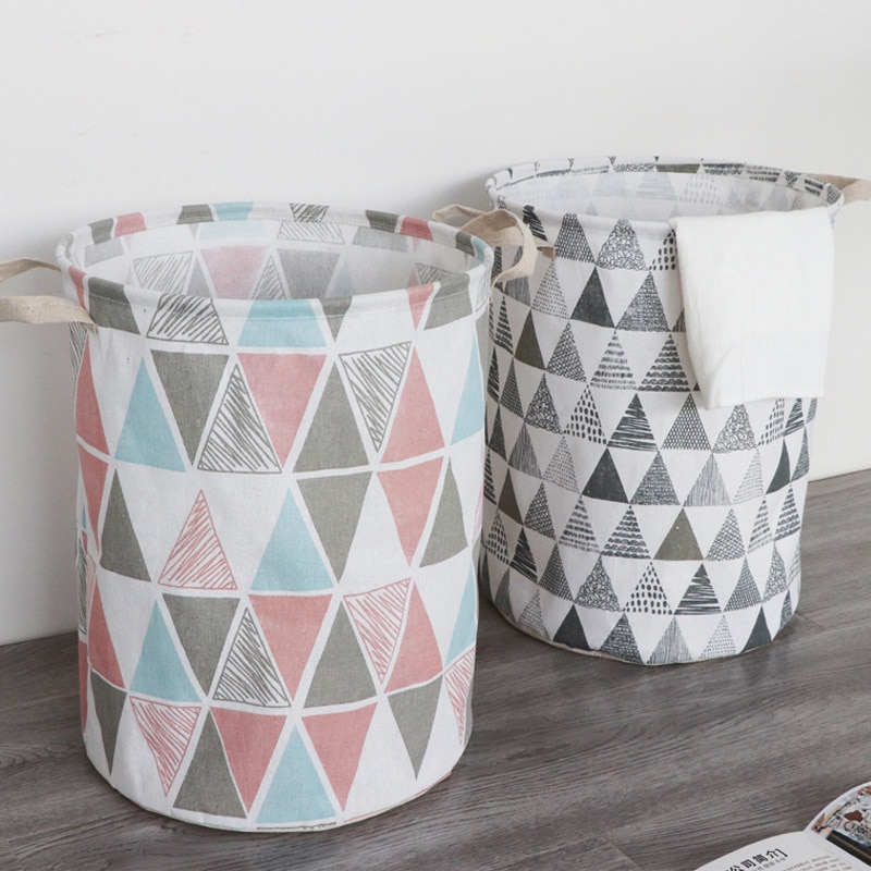 Leuke Kikker Wasmand Waterdichte Circulaire Mand Kleding Opslag Emmer Opvouwbare Speelgoed Kleding Organizer Tas met Handvat voor Woonkamer Badkamer Slaapkamer Medium
