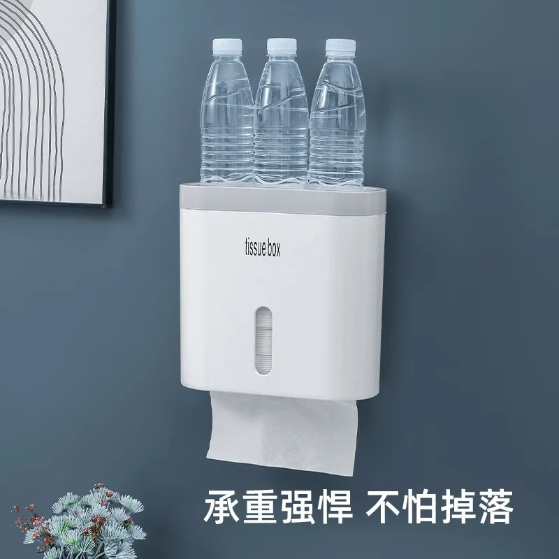 Toilettenpapierbox, wandmontierte, perforierte, kostenlose, wasserdichte Schublade aus Papier, Roll Stora