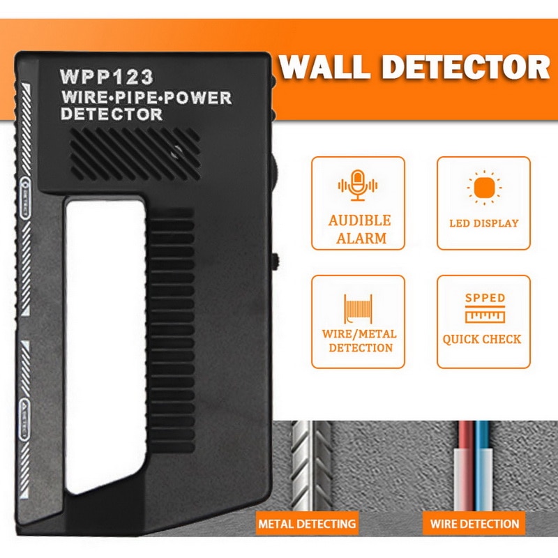 WPP123 Muur Scanner Muur Metalen Detector Sensor Voor Vinden Metalen Hout Studs Ac Draad Metalen Detectie