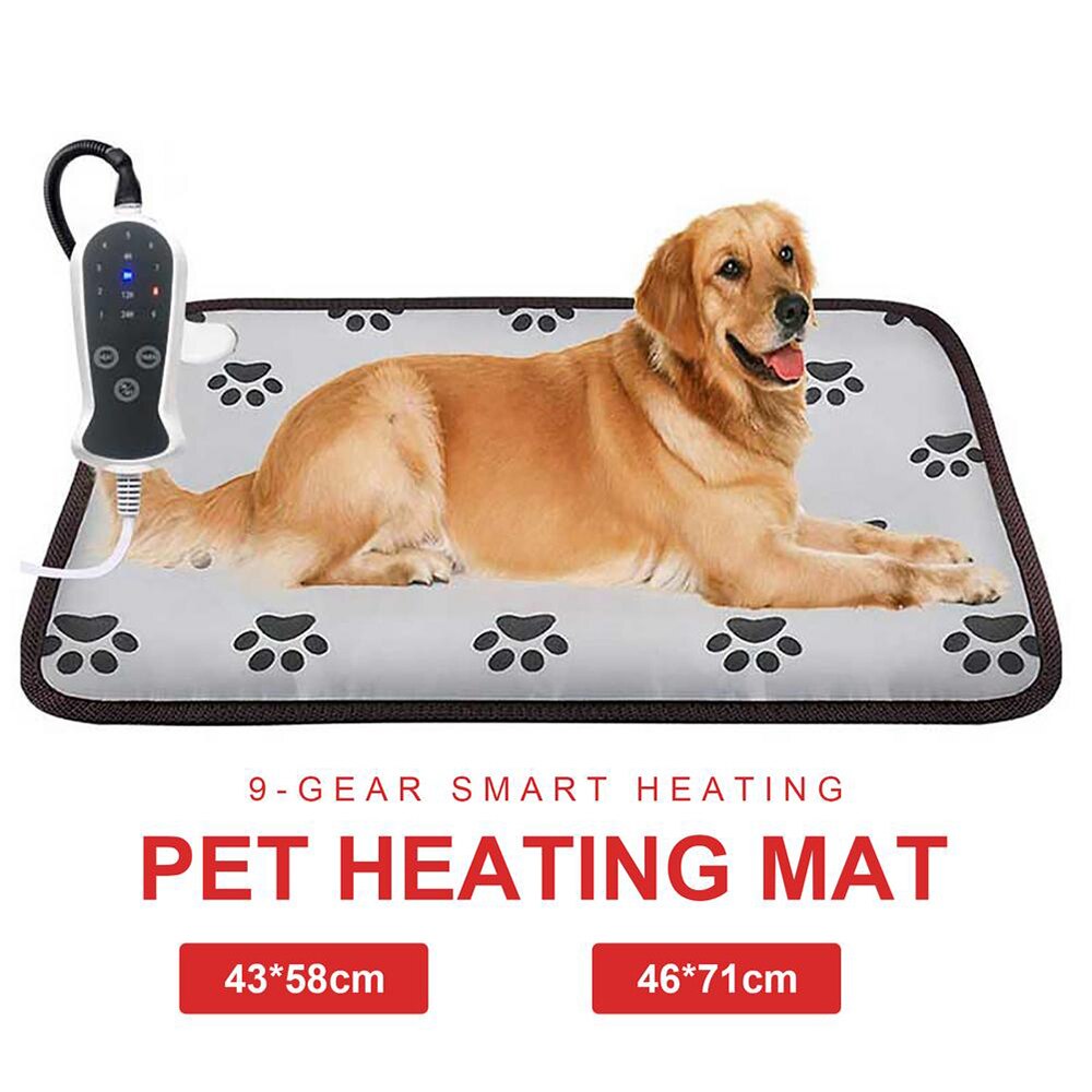 9-Gear Huisdier Verwarming Mat Smart Elektrische Pad Voor Pet Warmte Pad Elektrische Verwarmde Mat Dekens Kat Winter Bed huisdier Opwarming Kussen
