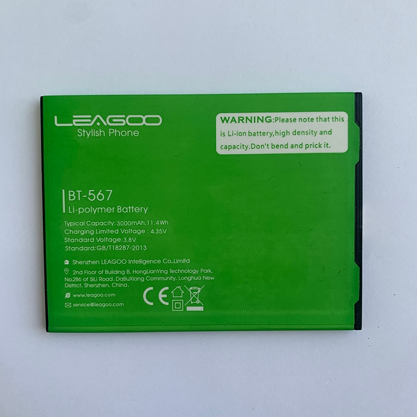 100% Original Battery 3000mAh For LEAGOO M7 M 7 BT-567 BT567 BT 567 Batterie Batteria
