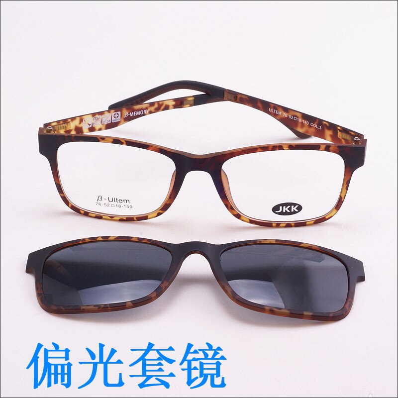 Glazen Frame Voor Vrouwen Met Magneet Gepolariseerde Clip Zonnebril Ultem Bril Volledige Velg Recept Bril Uv400 Zachte Tempels: Tortoise