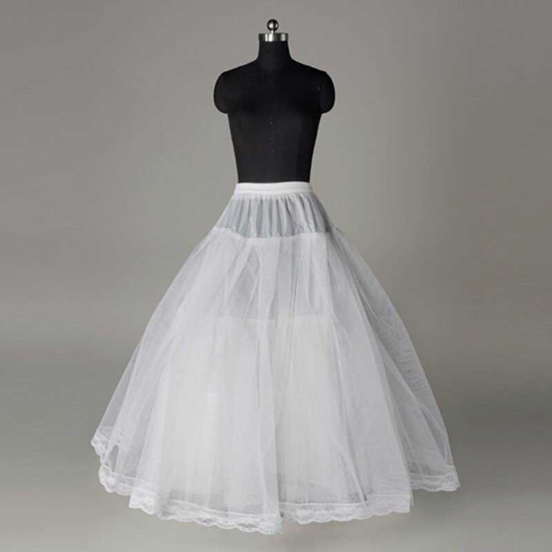 White 3/6/8 Layer Tulle Petticoat Wedding accessories vestido branco underskirt jupon mariage petticoat woman: 3 Layer