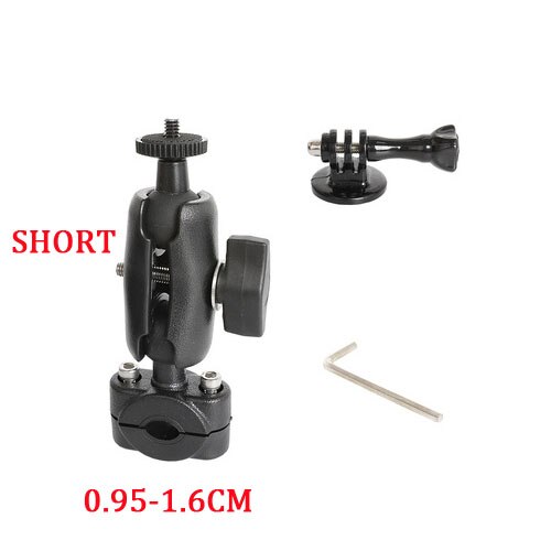 For GoPro 8 Motorcycle Handlebar Holder Yi 4K Rear Mirror RAM Mount for Sony SJCAM EKEN go pro DJI Osmo Action Camera Accessory: Set-d