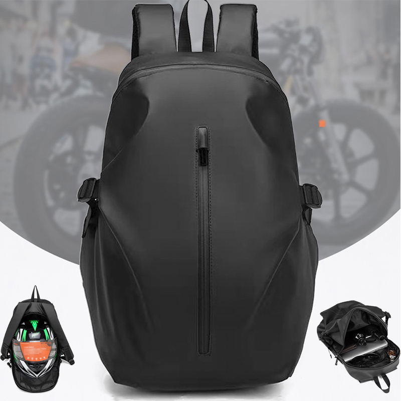 Waterdichte motorrugzak Buitensporten Moto Biker Fietsen Helm Rugzak Reflecterende zakenreislaptoptas