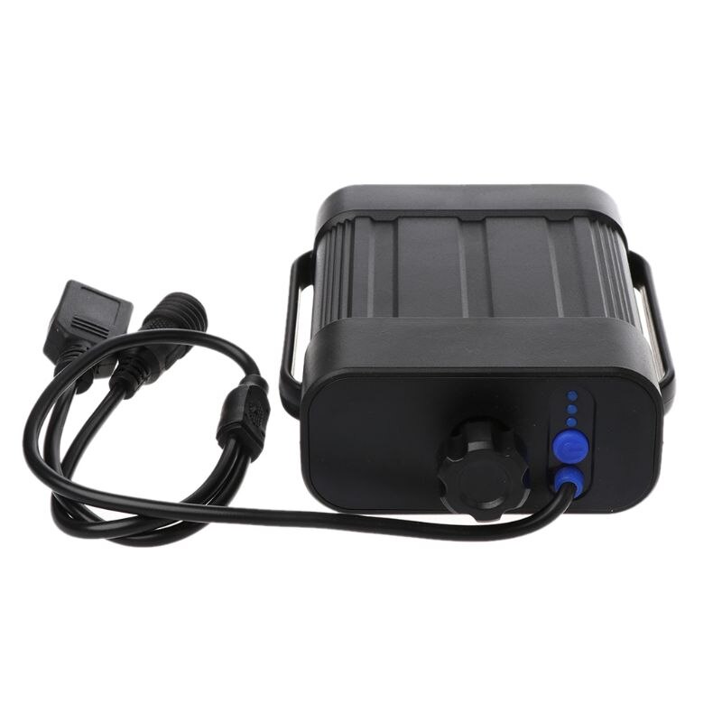 Portable Waterproof Battery Holder - 2x 26650 Battery Case for Bicycle Light External Power Storage: Black
