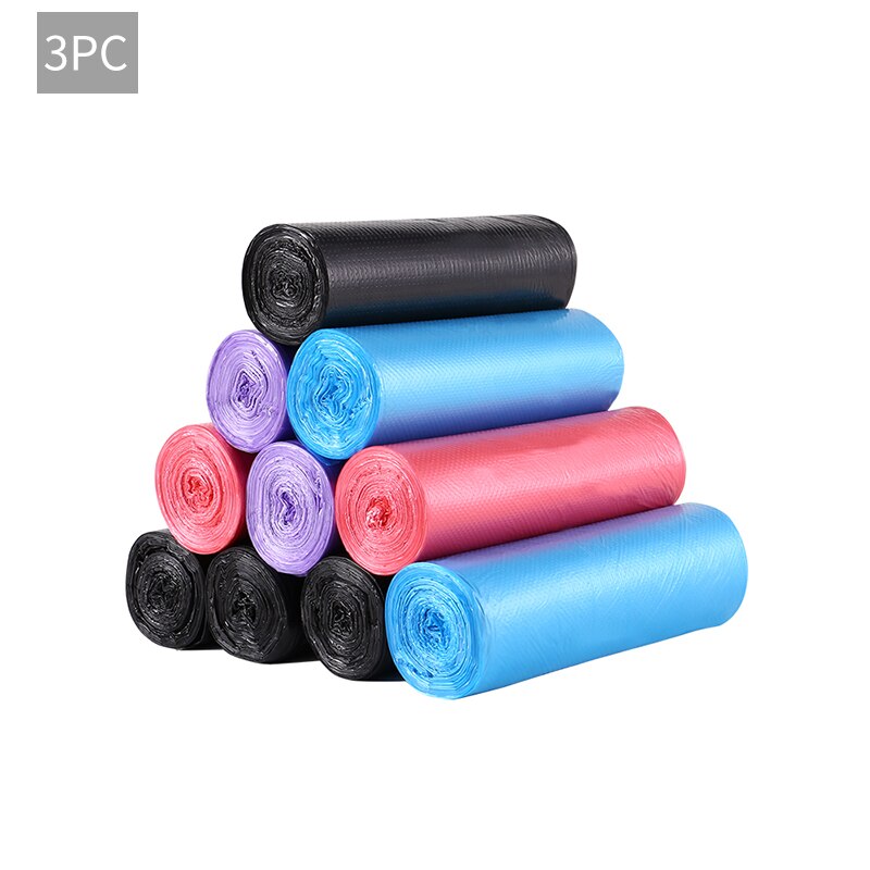 Cubo de basura de plástico sin tapa para el hogar y la Oficina, cesta de almacenamiento redonda de ratán, para sala de estar, dormitorio, papelera, Herramientas de limpieza: HSLL0069-3PC-garbage