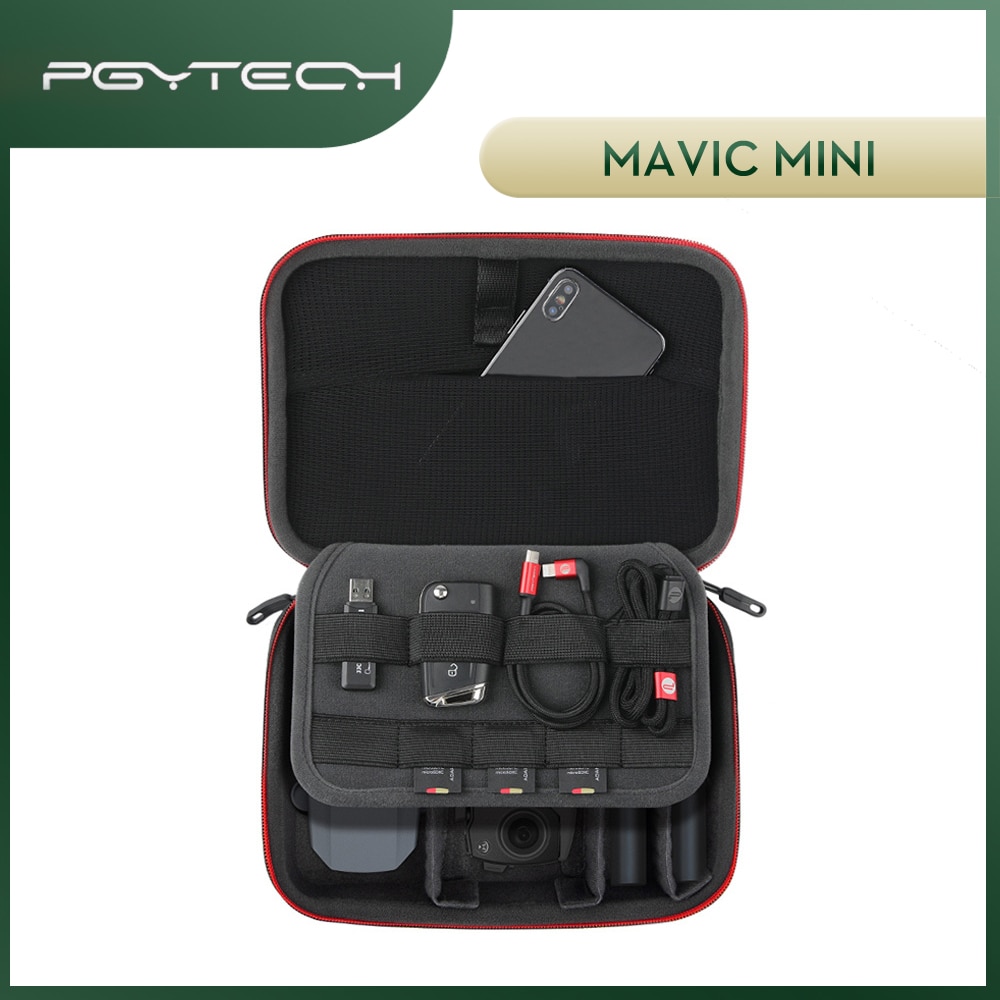 Pgytech Mavic Mini Draagtas Voor Dji Mavic Mini Eva Hard Shell Draagbare Verborgen Handvat Tas Met Grote Capaciteit Opslag ruimte