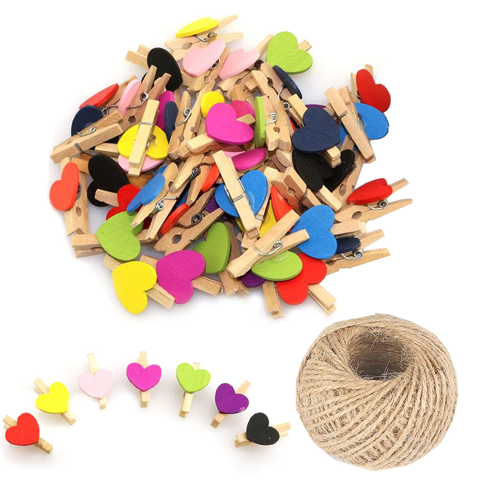 25/30mm Natuurlijke Houten Gekleurde Foto Mini Clips Memo Papier Peg Wasknijper DIY Briefpapier Kerst Bruiloft Home decor: violet