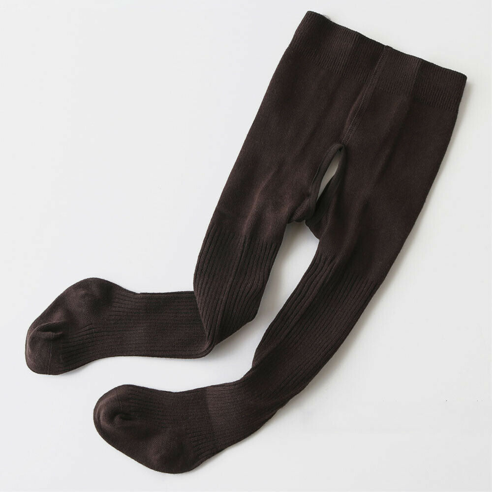 Leuke Baby Meisjes Panty Peuter Kids Panty Kousen Gestreepte Kinderen Panty Katoen Warm Panty Panty Voor Jongens S-XL 0- 4T: Bruin / XL for 2 to 4 Years