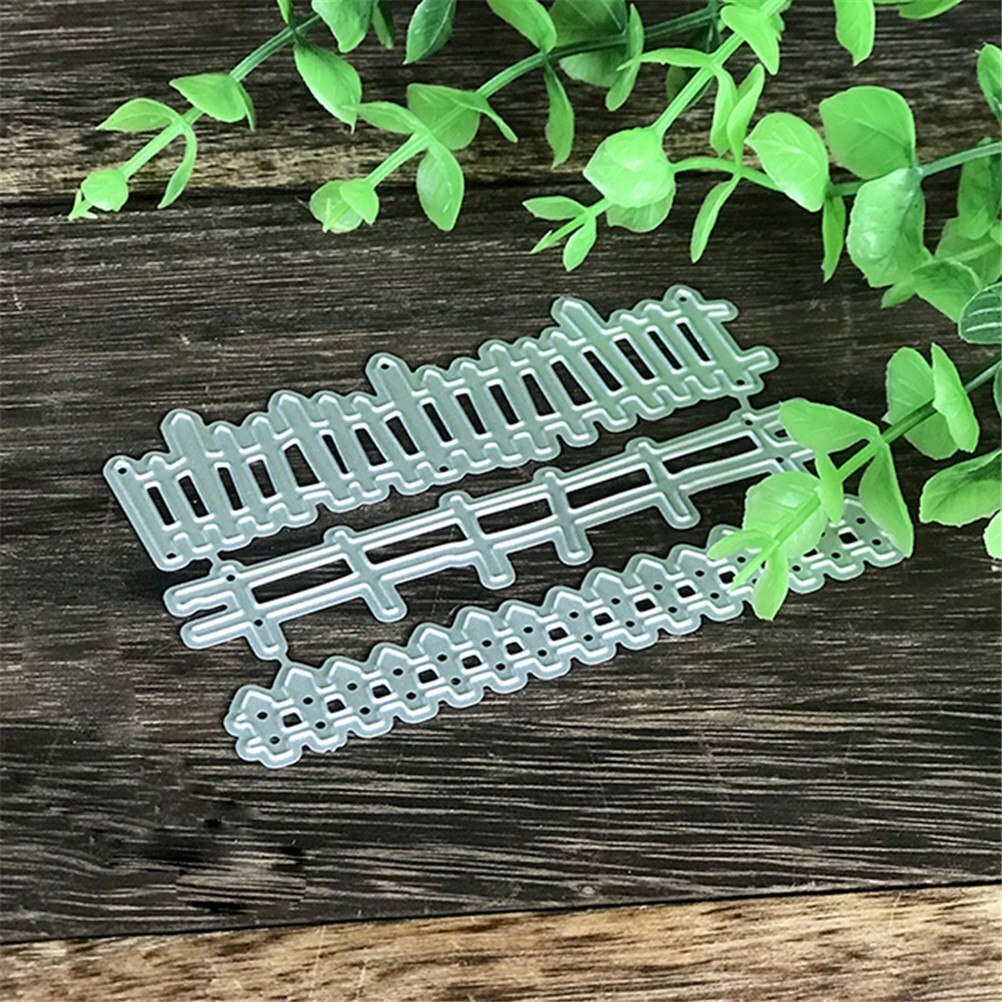 1 stk 9.1cm*6.1cm rekkverk metall skjære dør til scrapbooking praksis diy album dekor kort håndverk dør bryllup kort
