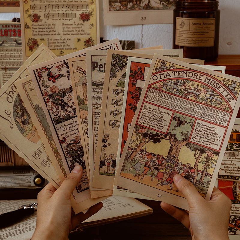 10 teile/los Vintage INS Simulation Alte buchseite Scrapbooking material papier Dekoration DIY Retro Alte zeitung Hintergrund papier
