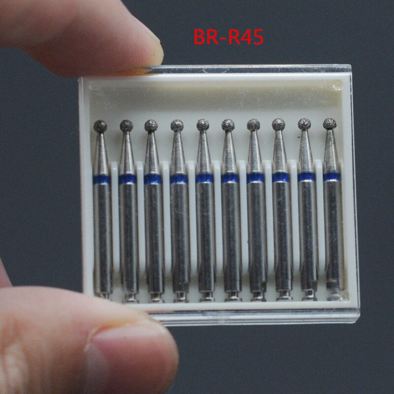 Zahnmedizin Diamant Bohrer 10x Niedriger Geschwindigkeit Für RA 2,35mm Schaft Handstück Polierer Für Zahnarzt Labor
