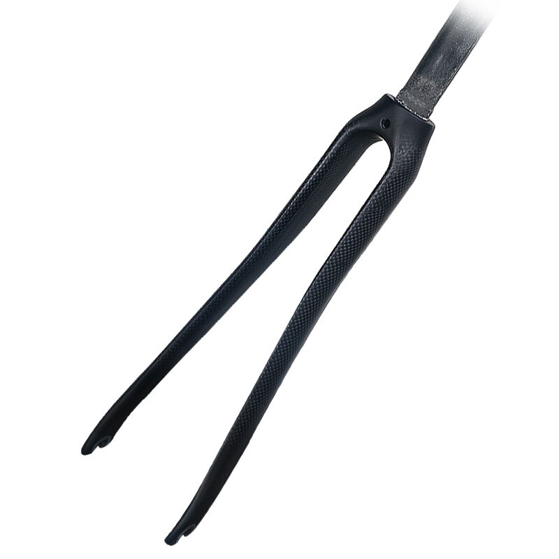 TOSEEK-horquilla de bicicleta de carretera de fibra de carbono 700C, horquilla rígida de freno en V, 3k/UD/12K, horquilla delantera de carbono mate/brillante, peso 365 +/-30g
