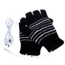 Ademende 2 kleuren 5v batterij aangedreven motorfiets gebreide verwarmde handschoenen verwarmde handschoenen motorcross sport winter handschoenen outdoor