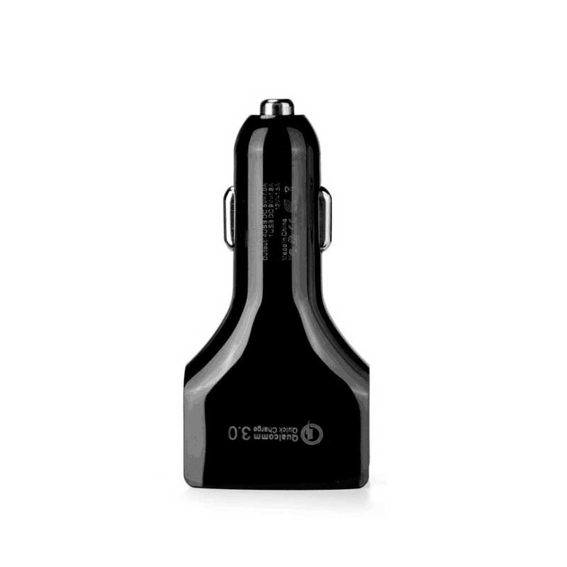 Quick Charge 3,0 Auto Ladegerät 4-Port Schnelle Lade Telefon Ladegerät Adapter in Auto Für iPhone X 7 8 plus Samsung S8 S9 Smart Handys: black