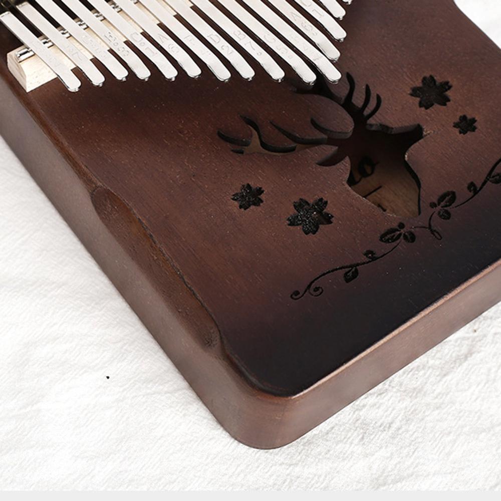 Muziekinstrument 21 Toetsen Rendier Kalimba Mahoni... – Vicedeal