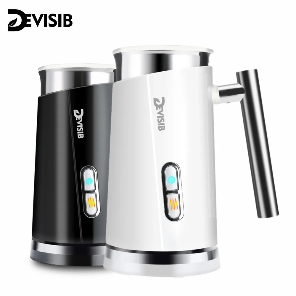 DEVISIB 3 in 1 Espumador de leche eléctrico, 300ml, máquina automática de espuma fría y para café Latte, capuchino, Macchiato, Chocolate