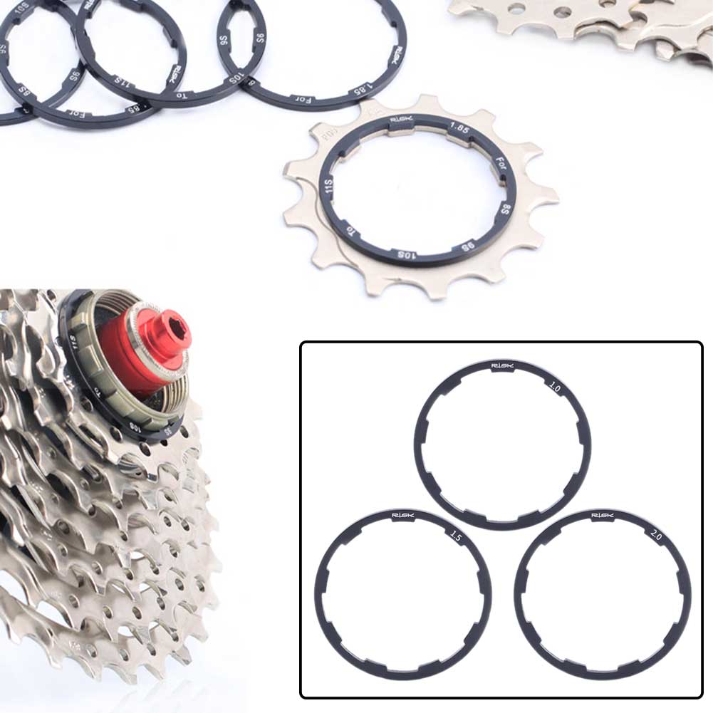 3pcs/set Outdoor Cycling Grooved Repair Bracket Spacers Mountain Bike Flywheel Gasket Hub Washer Removable MTB Bottom Home