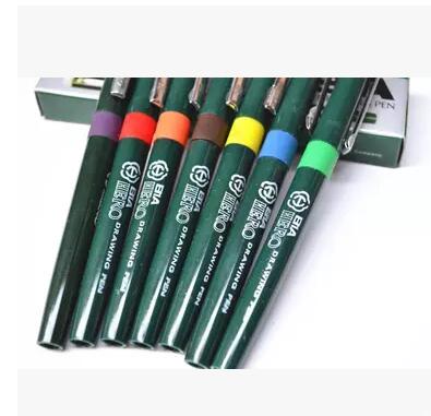 Pluma estilográfica técnica Hero, tinta de relleno rellenada, pluma de aguja para bocetos de fibra, delineador de dibujo, suministros escolares y de oficina