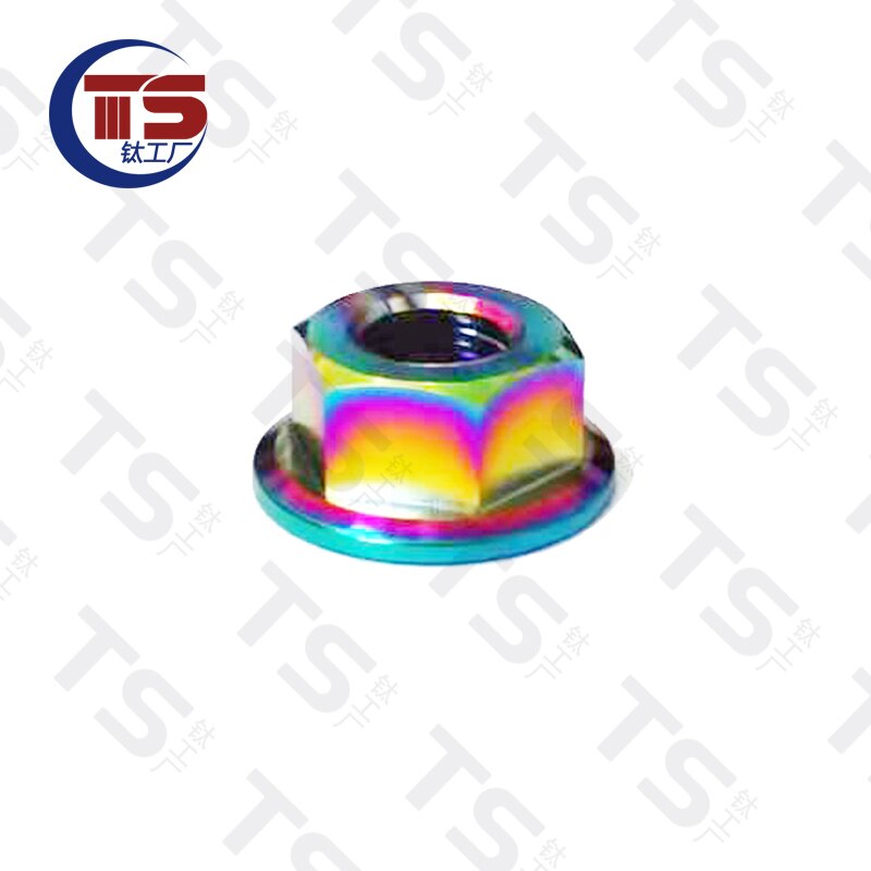 Ts Titanium Bolt M8X15/20/25/30/35/40/45/50/55/60Mm Torx Ti Schroef Voor Motor V Brake Vorken Onderdelen Titanium Bevesti (1Pc): M6 P1.0 / Rainbow